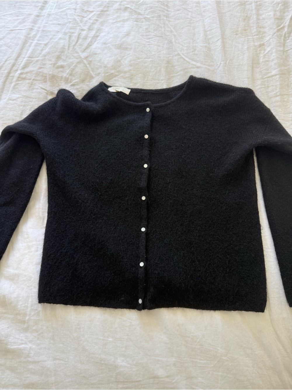 Sezane Gaspard Cardigan In Black - Picture 2 of 6